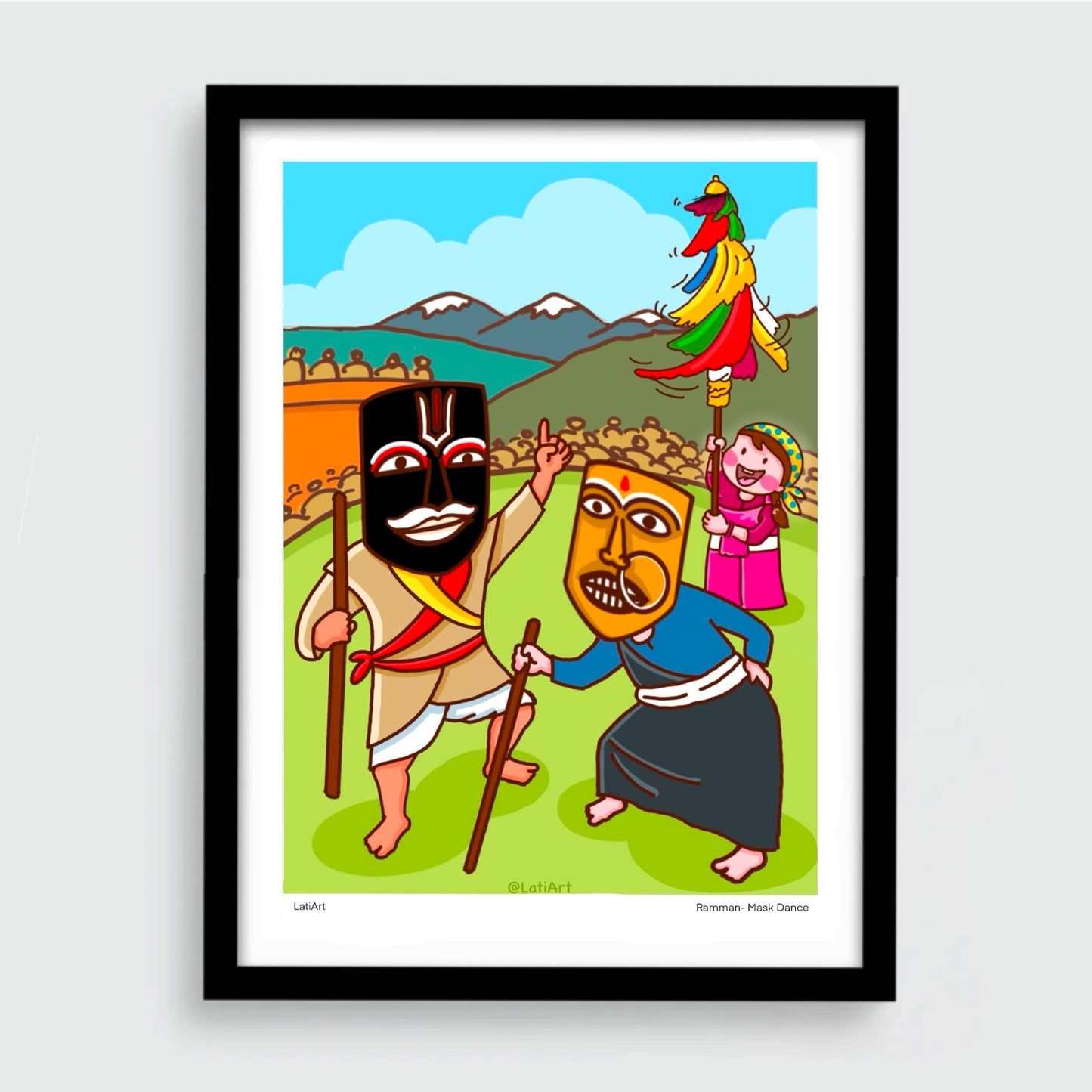 Ramman festival frame