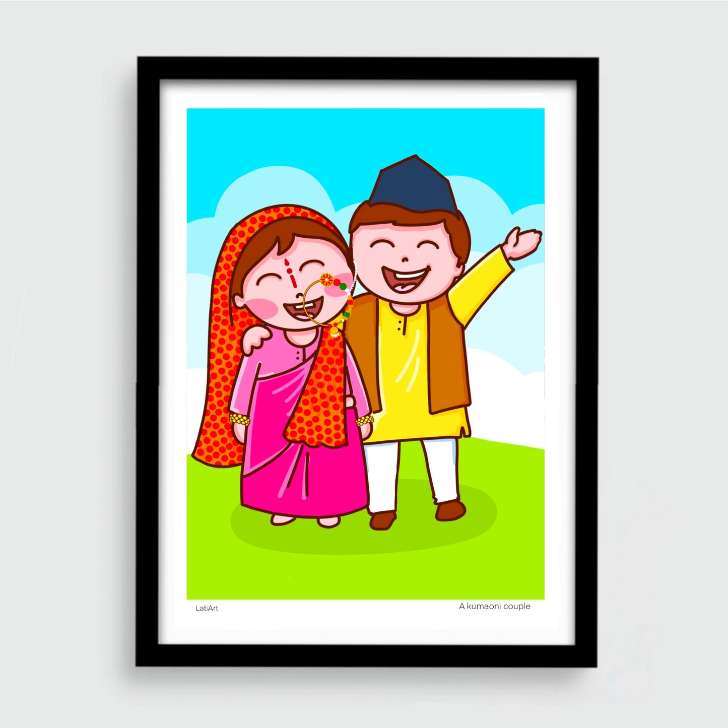 kumaoni couple frame