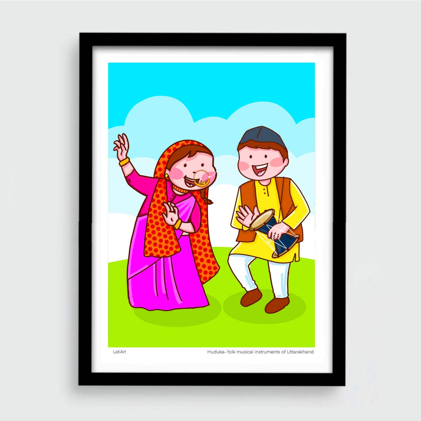 Huduka, kumaoni couple frame