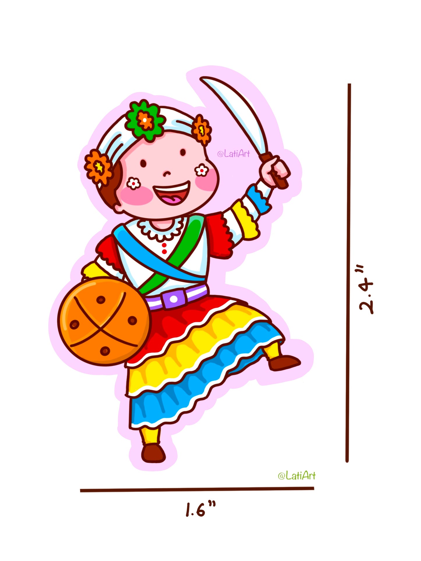 Choliya dancer magnet