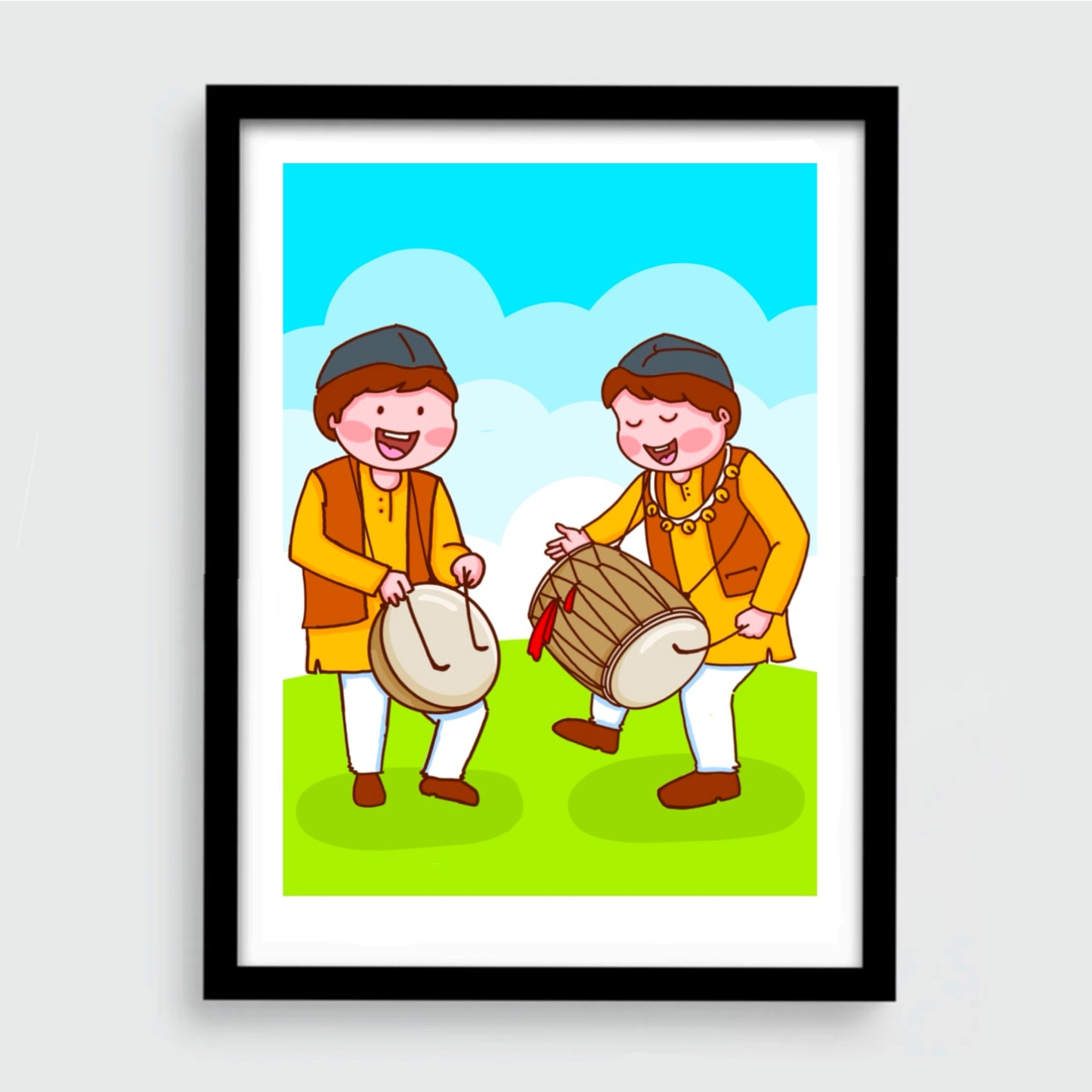 Dhol damau frame