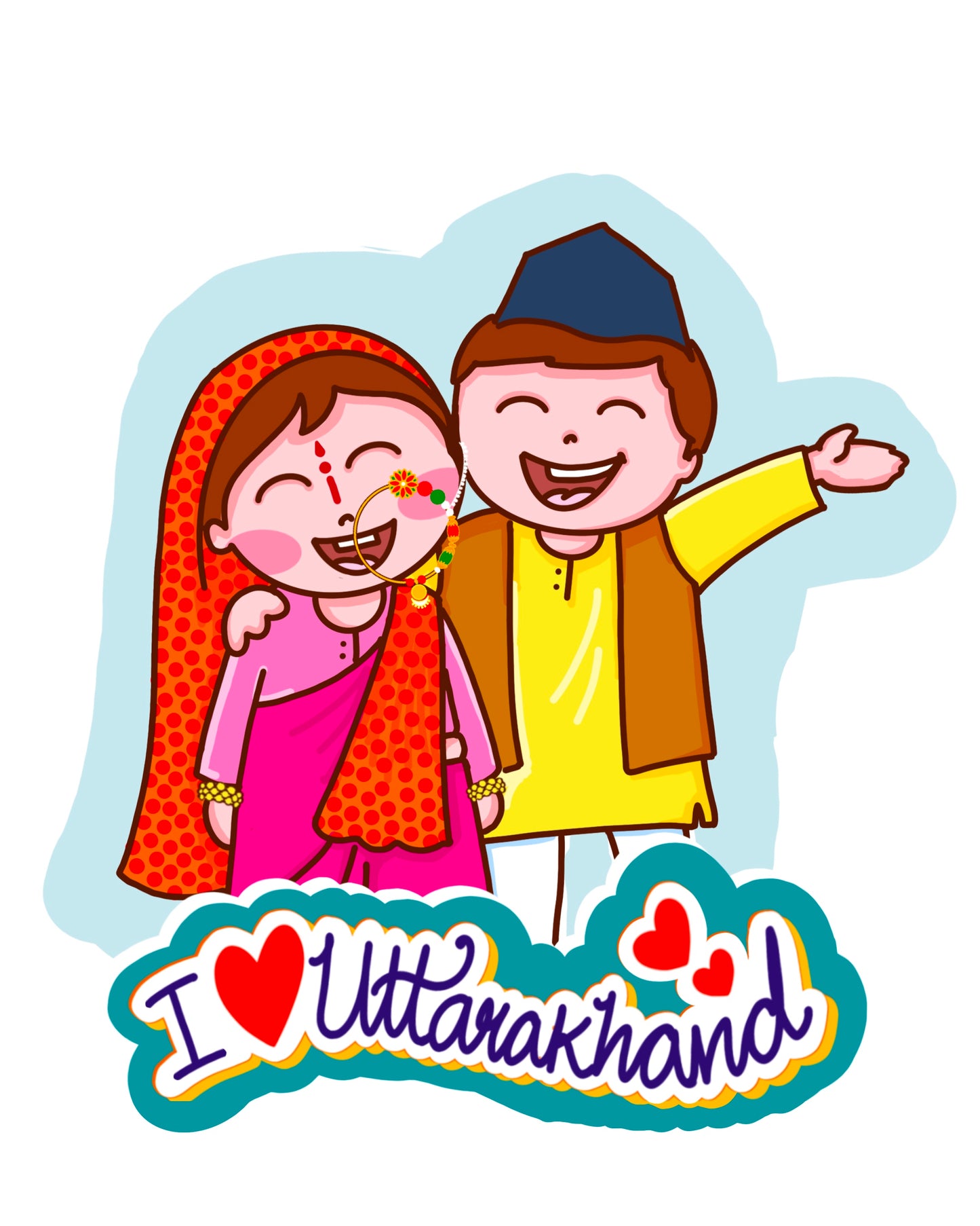 I love Uttarakhand, kumaoni couple